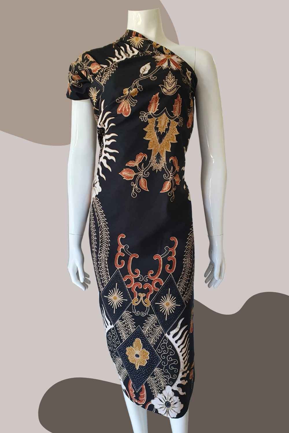 batik fabric black