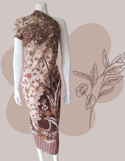 java batik in nude color